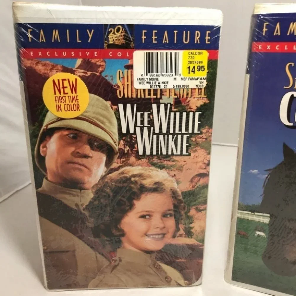 Collectors SHIRLEY TEMPLE COLLECTION LOT 3 VHS video Tapes MOVIES